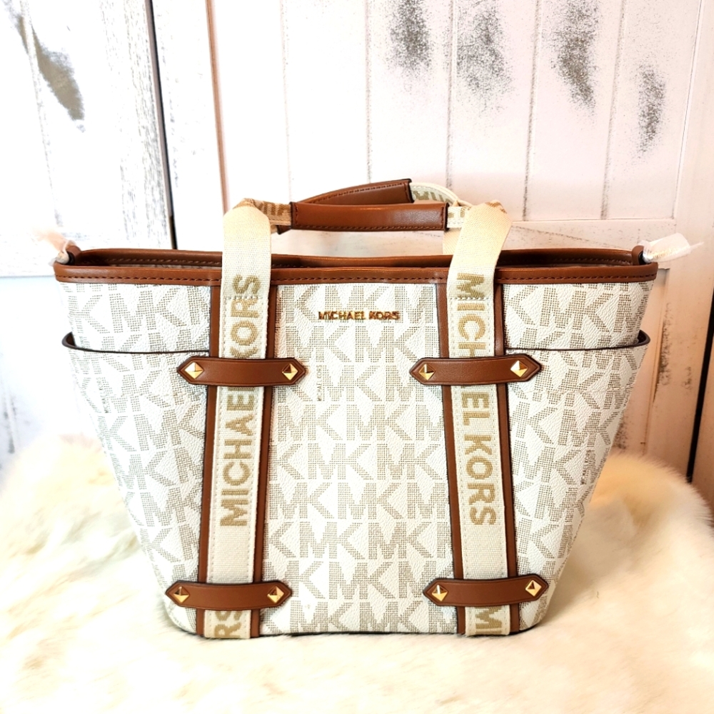 Michael Kors Signature Maeve Convertible Open Tote